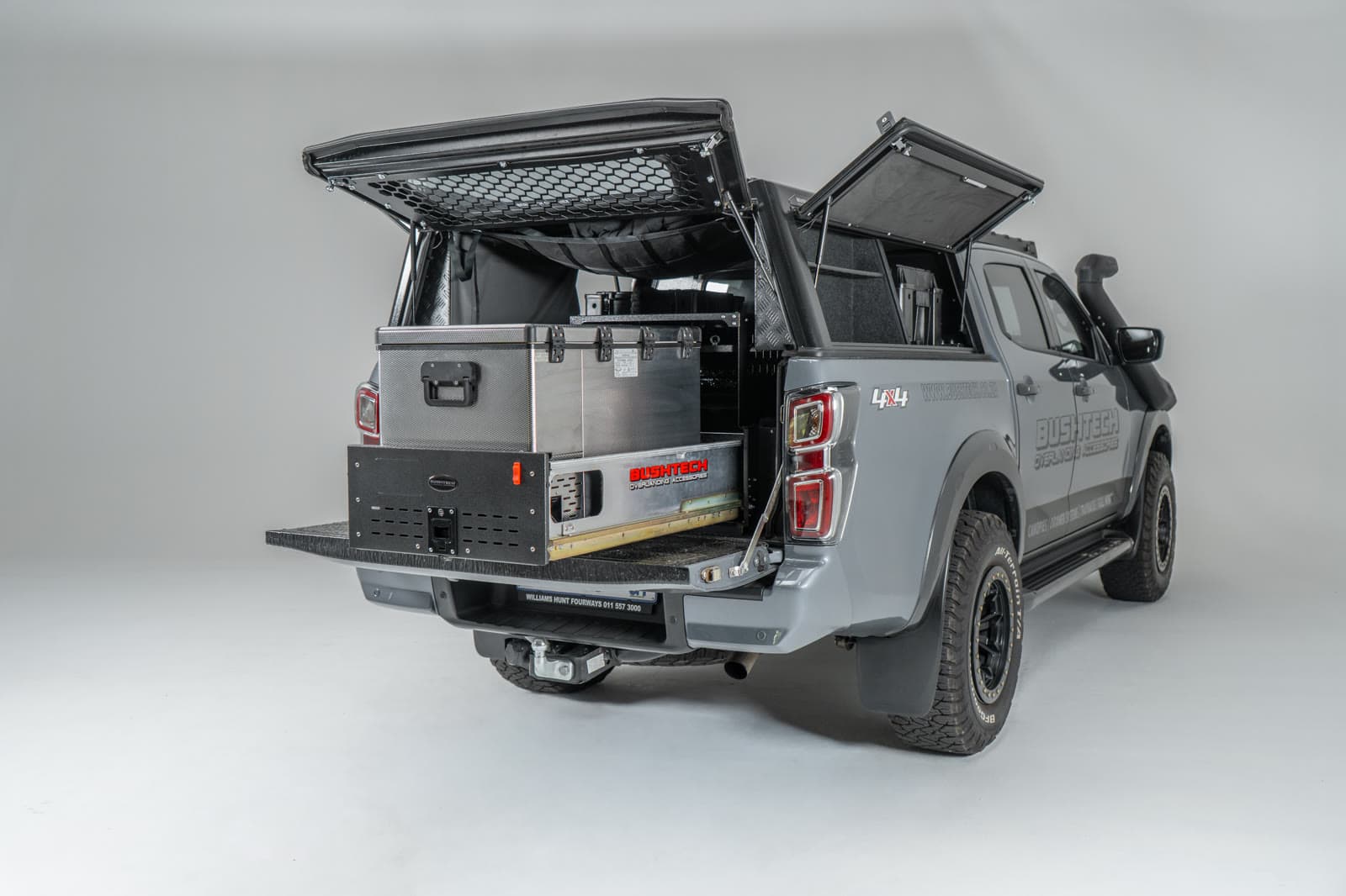 Bushtech canopy on an Isuzu D-Max, closed