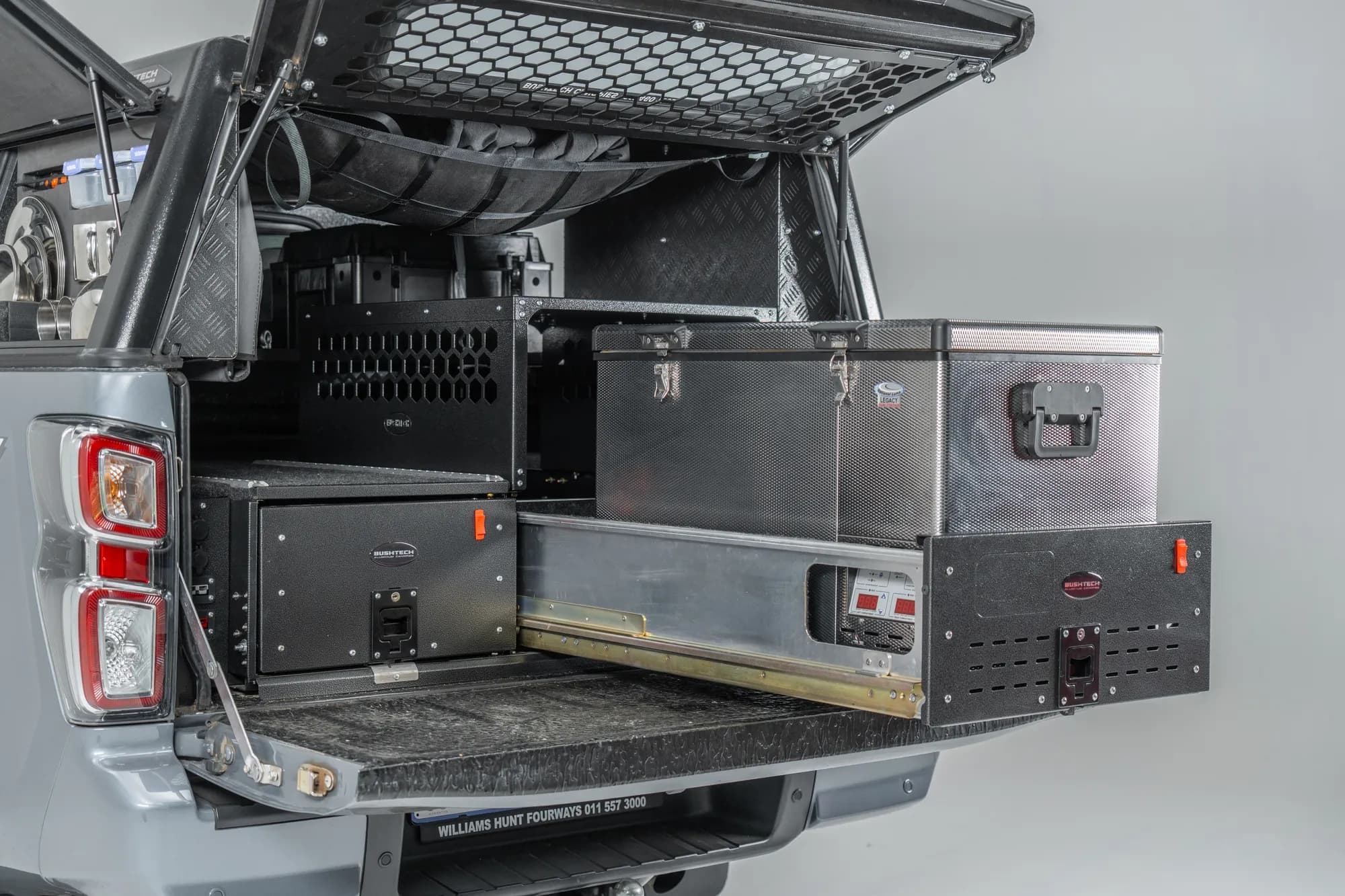 The drawer slide from the tailgate of a D-Max