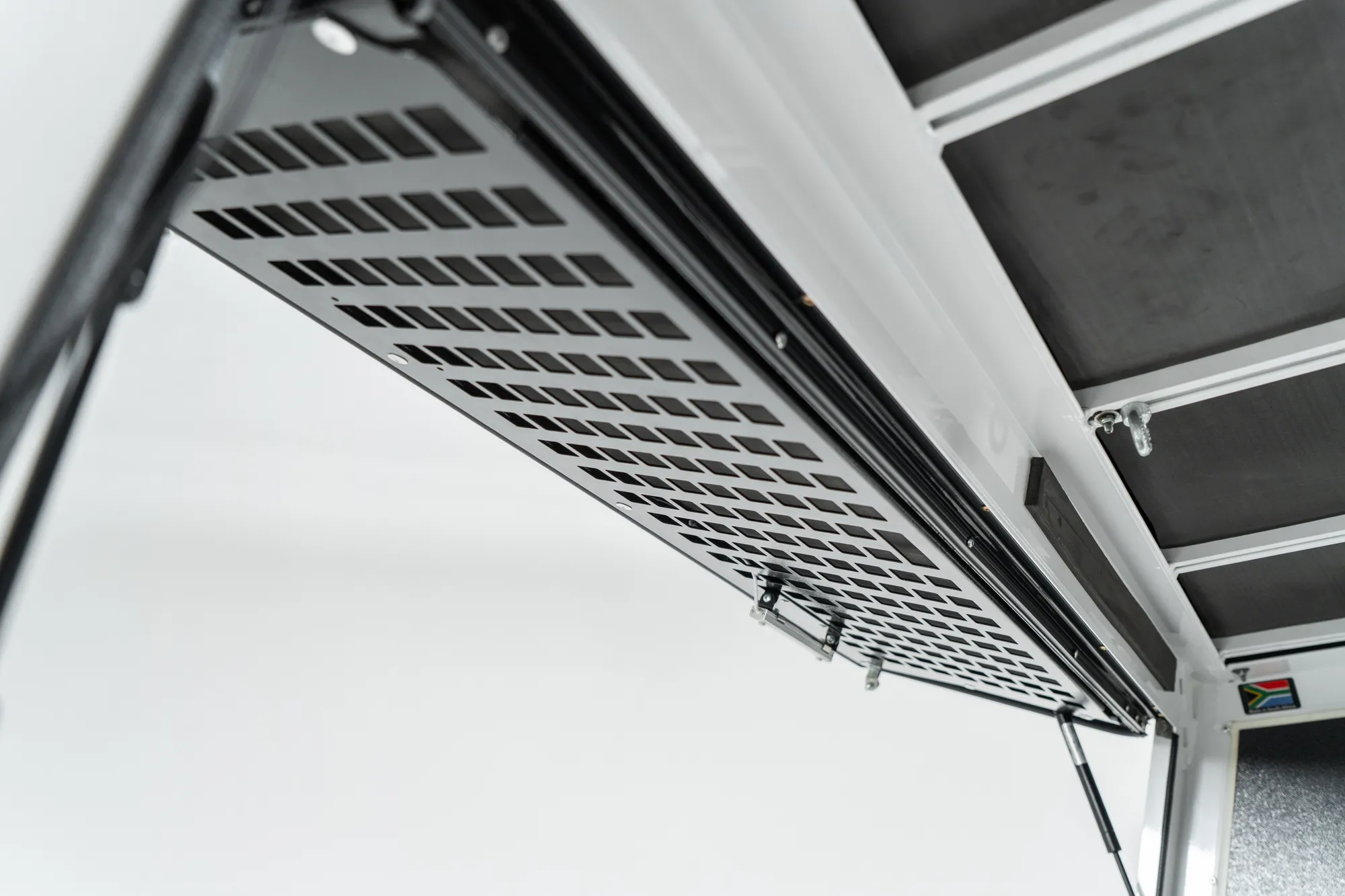 Bushtech canopy for the Hilux, doors open