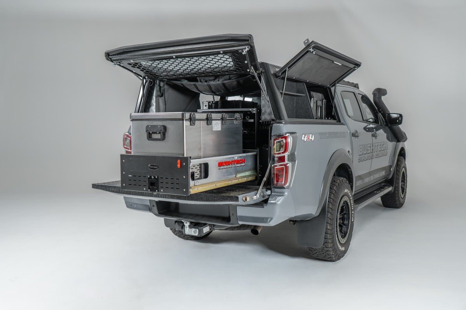 Bushtech canopy on an Isuzu D-Max, closed